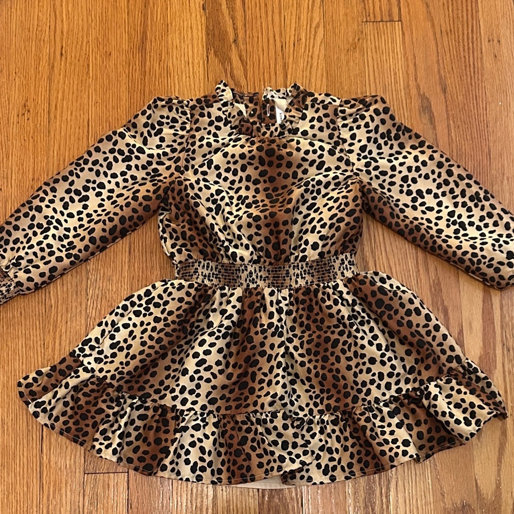 Janie and Jack Leopard Print Dress